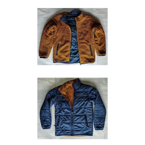 The North Face Other - The North Face TNF Reversible Sherpa Fleece Boys Youth Full Zip Coat Jacket L